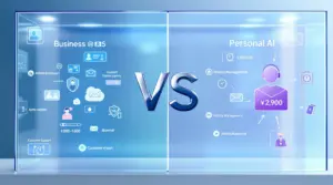 Google Workspace Geminiと個人版の7つの違い7つの違いを視覚化｜料金・サポート・機能を分割スクリーンで比較