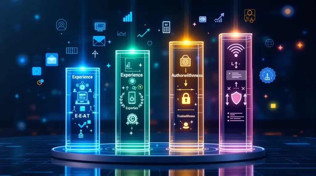 E-E-A-T 4つの柱がSEO順位に与える影響|Experience・Expertise・Authoritativeness・Trustworthiness