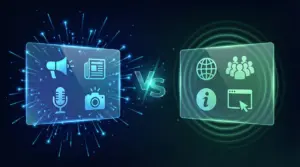 プレスリリースとニュースリリースの違いを視覚的に比較した図解