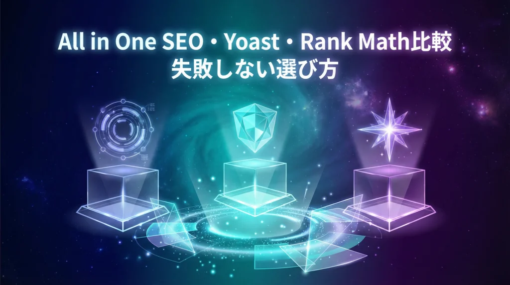 All in One SEO・Yoast・Rank Math比較【失敗しない選び方】