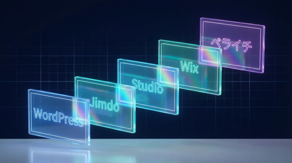 CMS・ホームページ作成ツールおすすめ5選｜WordPress・Jimdo・Studio・Wix・ペライチ