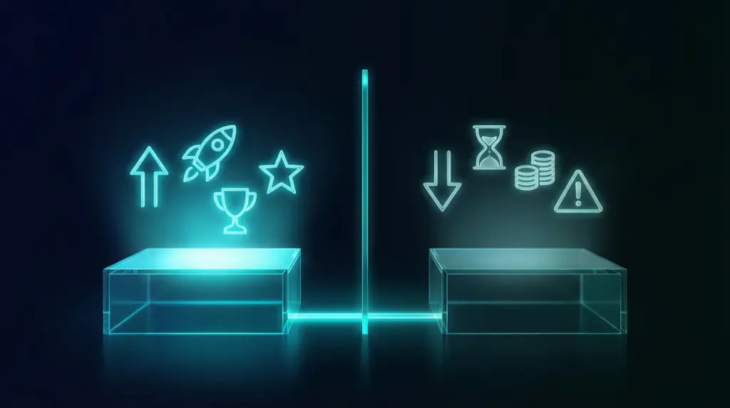 広報外注のメリット・デメリット比較｜専門性・スピード・コストの長所と短所を視覚化