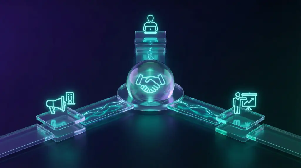 広報外部リソース活用の3つの選択肢（PR代理店・フリーランス・コンサルタント）の比較図