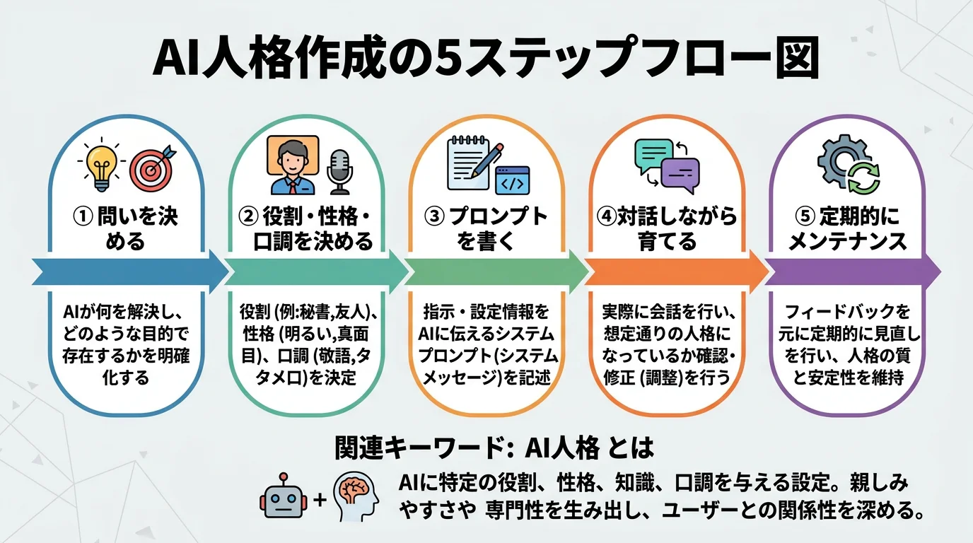 AI人格作成5ステップ